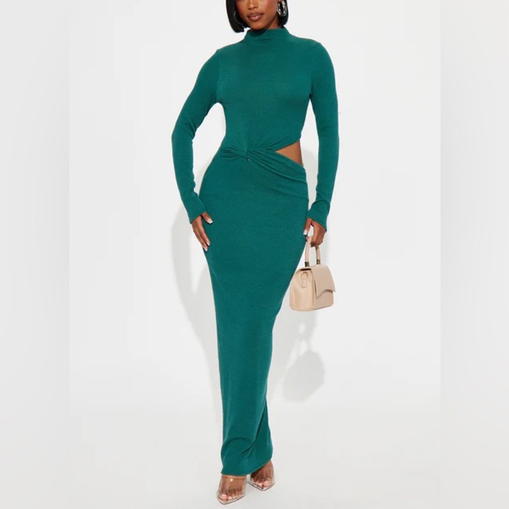 Ribbed Long Sleeve Dress